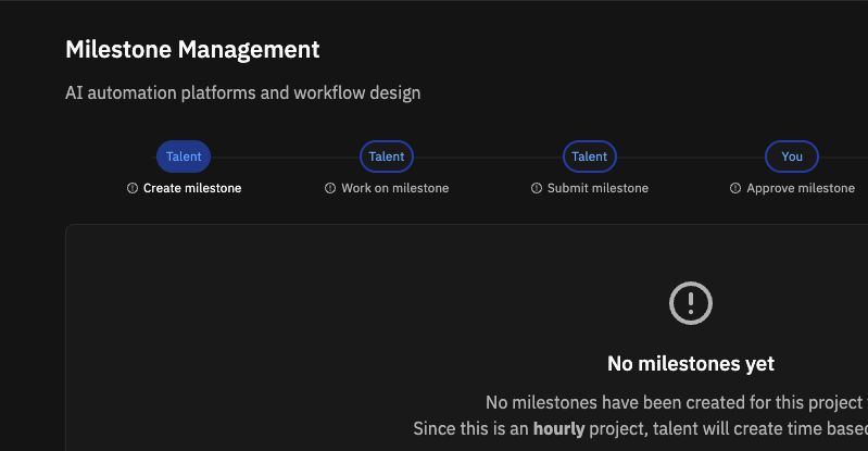 UX Challenge on Milestone Mgmt