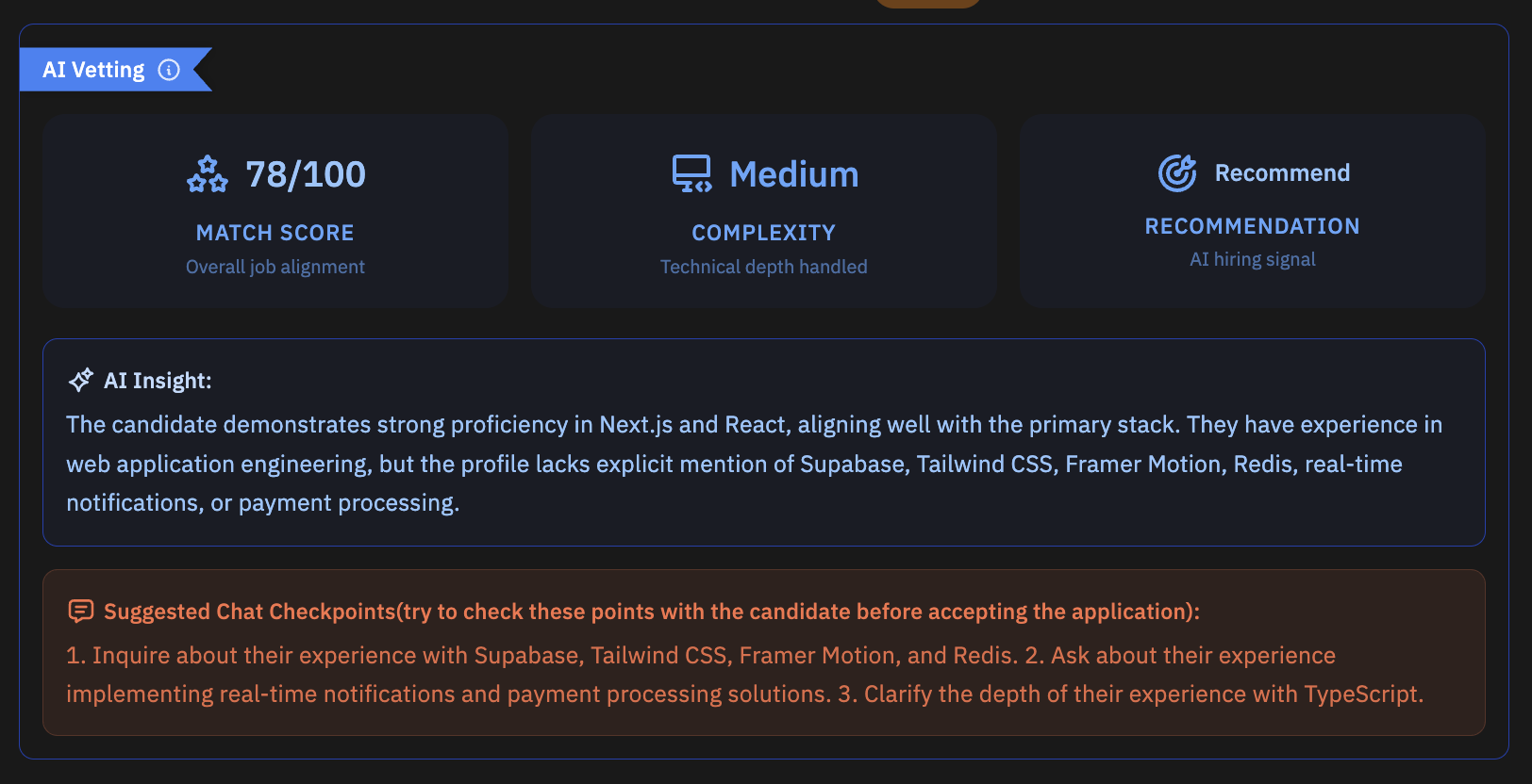 How AI Vetting Engine Verifies Engineering Maturity